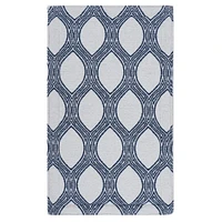 RugSmith Navy Machine Woven Leslie Anti-Fatigue Kitchen Mat, 20" x 36"