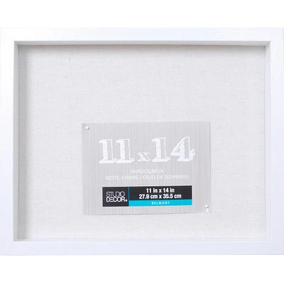 White Belmont Shadow Box by Studio Décor