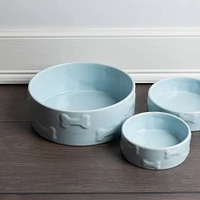 Park Life Designs Manor Blue Pet Bowl