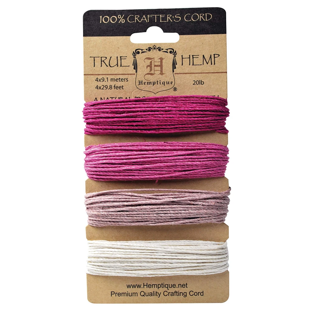 Hemptique® Ruby Hemp Cord Set, 20lb.