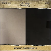 Idea-Ology Paper Stash Metallic No.3 Kraft Paper Pad, 8" x 8"