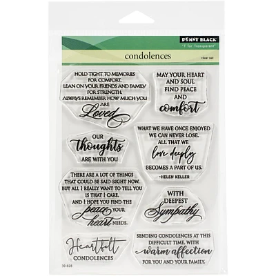 Penny Black® Condolences Clear Stamps