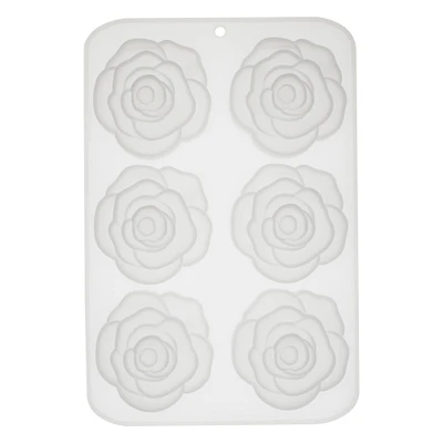 12 Pack:  Silicone Rose Soap Mold by Make Market®