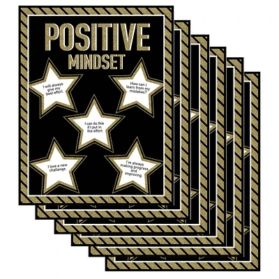 Carson Dellosa Education® Sparkle & Shine Positive Mindset Charts, 6ct.