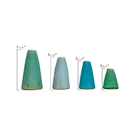 Green & Blue Terracotta Vase Set