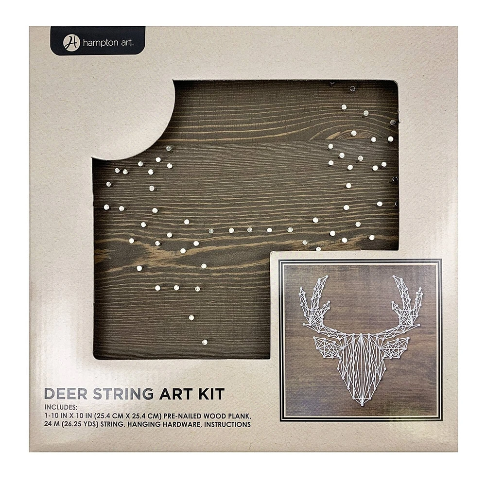 Hampton Art™ 10" x 10" Deer String Art Kit