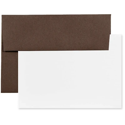 JAM Paper 3.62" x 5.12" Blank Greeting Cards Set with Envelopes