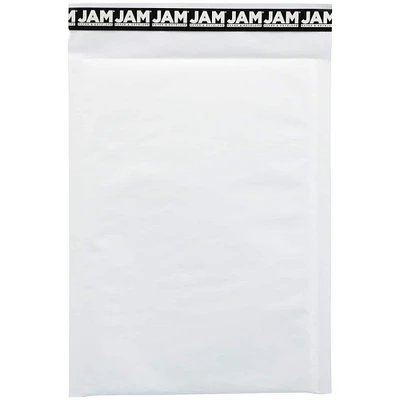 JAM PAPER Bubble Lite Padded Mailers, Size 1, 7 1/4 x 10 1/2, White Kraft, 25/Pack
