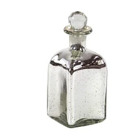 Silver Glass Glam Decorative Jar Set