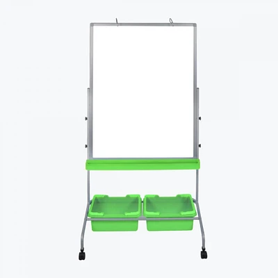 Luxor Classroom Chart Stand with Storage Bins
