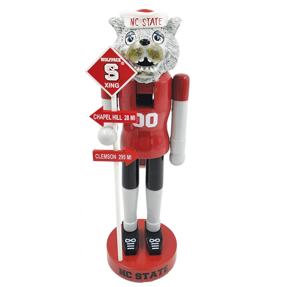 Santa's Workshop 12" North Carolina State University Rivalry Nutcracker