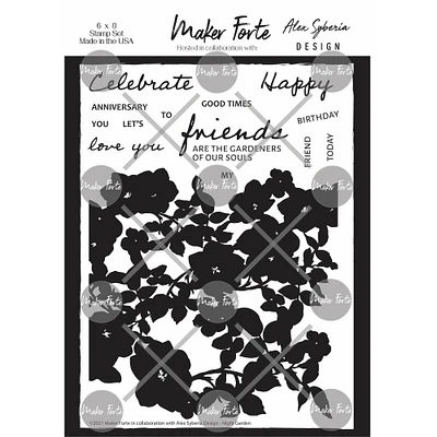 Maker Forte Night Garden Clear Stamps by Alex Syberia Design