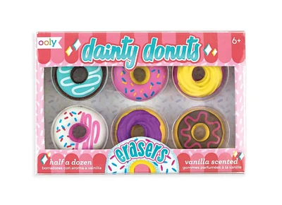 OOLY Dainty Donuts Scented Eraser Set