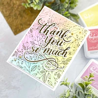 Pinkfresh Studio Lush Vines Hot Foil Plate