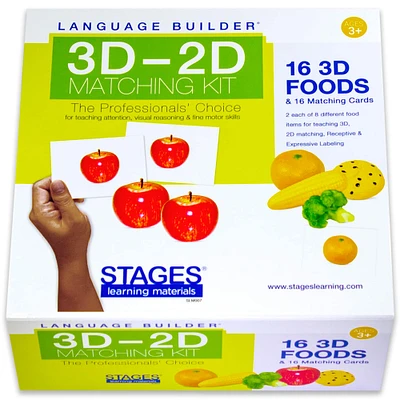 Stages® Learning Materials Language Builder® Foods 3D-2D Matching Kit