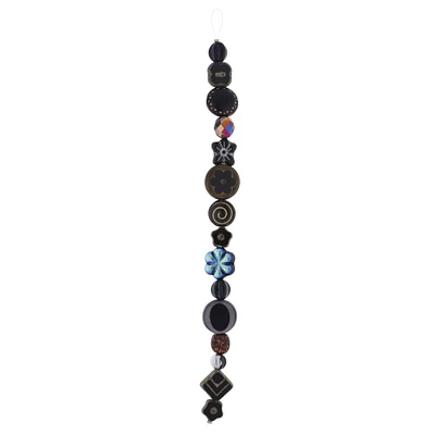The Beadsmith® Black Table Cut & Pressed Czech Glass Beads