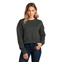 District® Women's Perfect Weight® Fleece Cropped Crew Sweatshirt