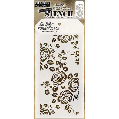 Stampers Anonymous Tim Holtz® Roses Layered Stencils, 4.125" x 8.5"
