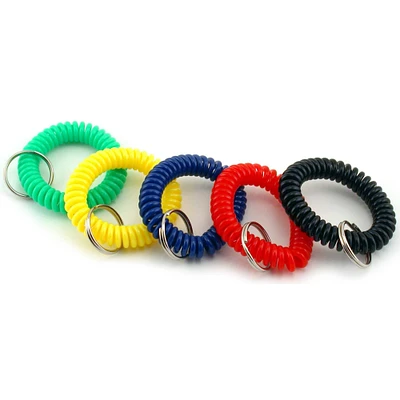 Assorted Colors Keychain Wrist Coils, 72ct.