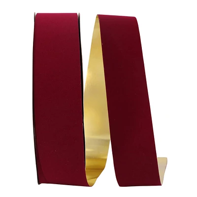 JAM Paper 2.5" Velvet Gold Back Ribbon