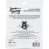 Simon Hurley create. Charming Cling Rubber Background Stamp