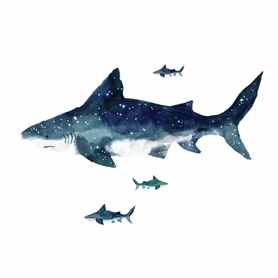 RoomMates Shark Peel & Stick Giant Wall Decals