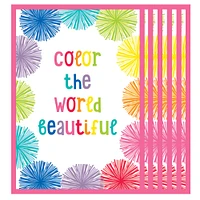 Schoolgirl Style™ Hello Sunshine Color the World Beautiful Chart, 6ct.