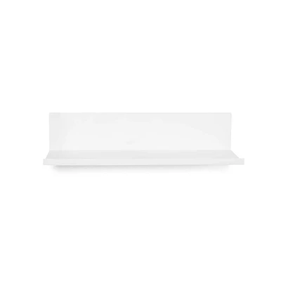 Hangz™ White Reversible No Stud 6" Depth Floating Shelf