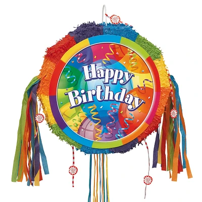 Unique® Brilliant Balloons Party Drum Piñata