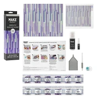 Purple Stripes Diamond Art Kit by Make Market®