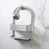 Bath Bliss Gray Molded Shower Caddy