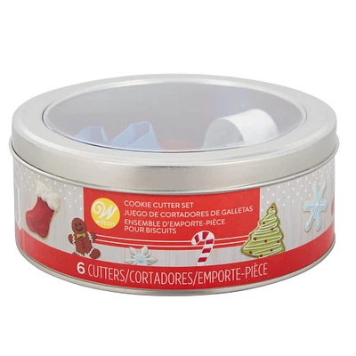 Wilton® Christmas Cookie Cutter Set in Tin