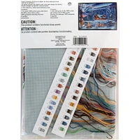 Winter Cabin Counted Cross Stitch Kit by Loops & Threads®