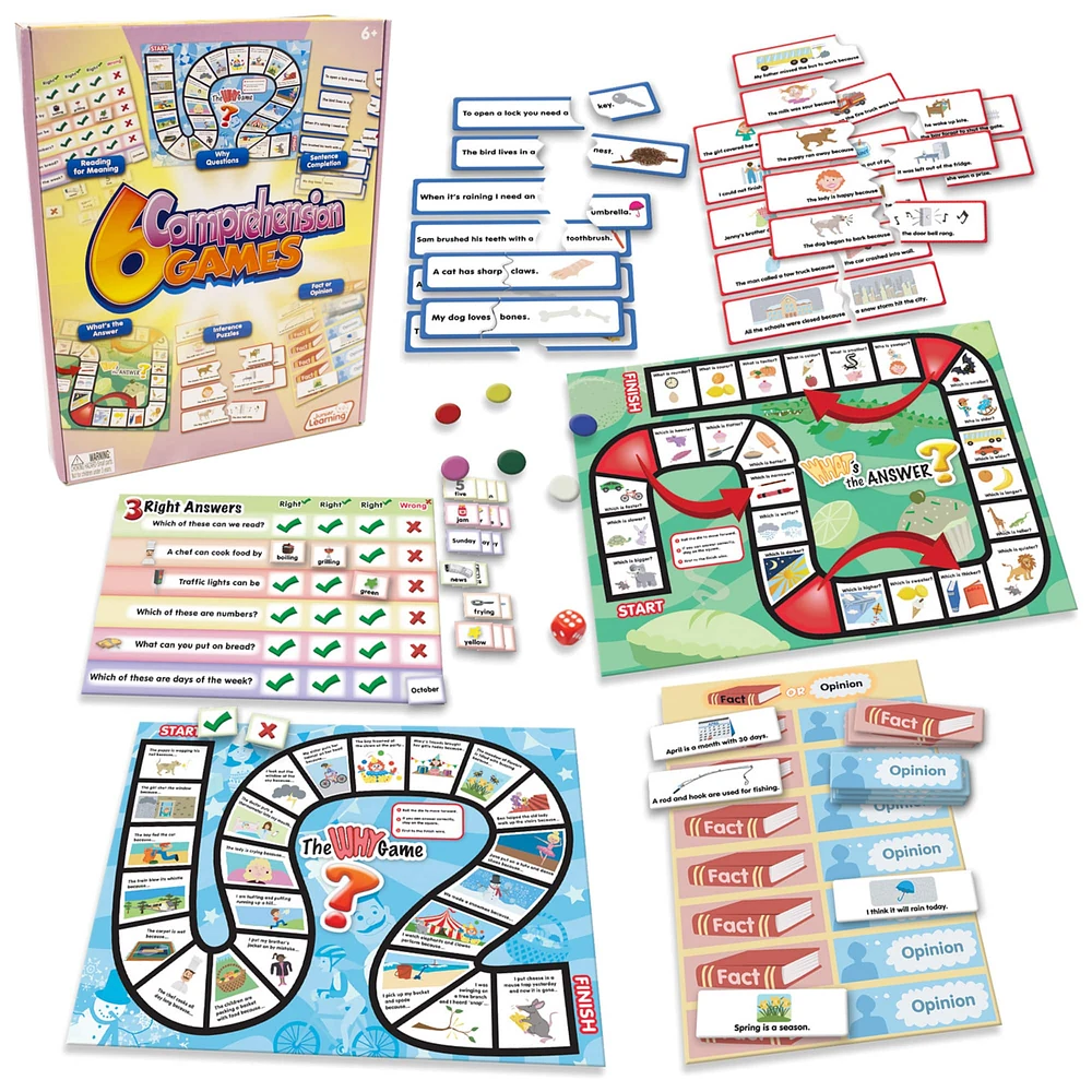 Junior Learning® 6 Comprehension Games