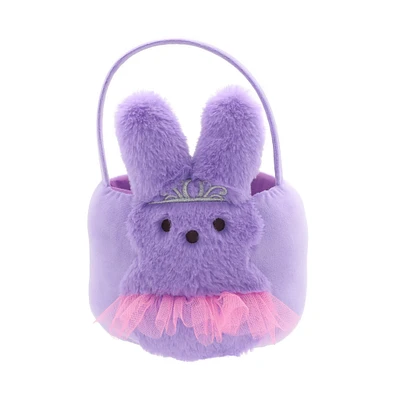 PEEPS® Purple Bunny Plush Easter Basket