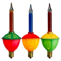 Multicolor Retro Bubble Light Replacement Christmas Bulbs Set