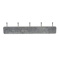 Household Essentials Wall Mounted Coat Rack with 5 Hooks