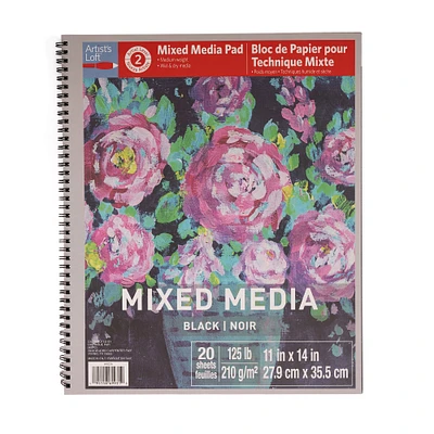 Black Mixed Media Pad by Artist's Loft