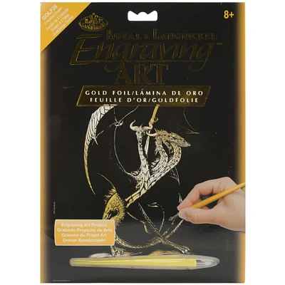 Royal & Langnickel® Engraving Art™ 3-Headed Dragon Gold Foil Kit