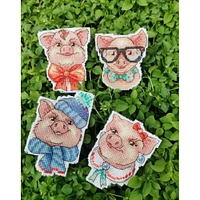 MP Studia Cute Piggies Cross Stitch Kit