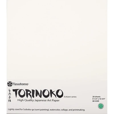 Yasutomo® Torinoko 9.5" x 10.75" Origami Paper, 20 Sheets