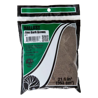 Woodland Scenics® Fine Dark Brown Ballast & Coal Ground Cover