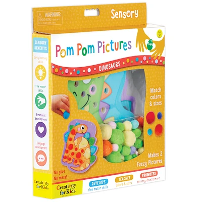 6 Pack: Creativity for Kids® Dinosaurs Pom Pom Pictures Kit