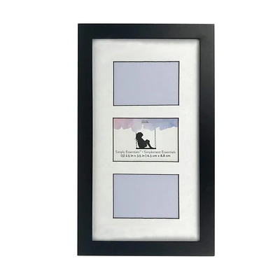 3 Opening Black Collage Frame with Mat