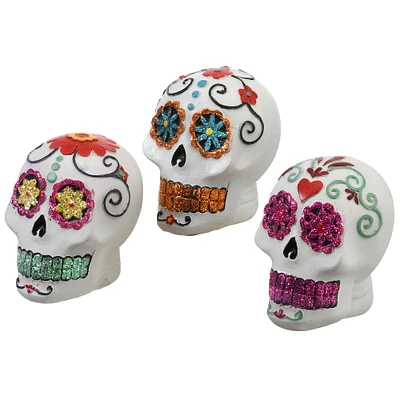 3" Day of the Dead Skull Set