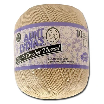 Aunt Lydia's® Natural Brown Special Value Classic Crochet Thread, Size 10