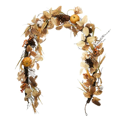 6ft. Autumn Pine Nut Garland with Pincecones