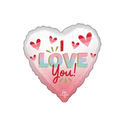 17" I Love You Heart Mylar Balloon