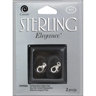 Cousin® Sterling Elegance® Lobster Claws, 2ct.