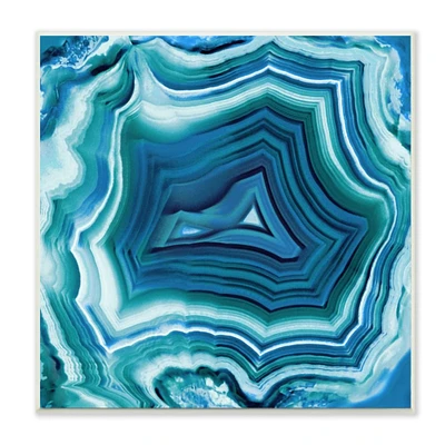 Stupell Industries Blue Agate Crystal Pattern Wall Plaque